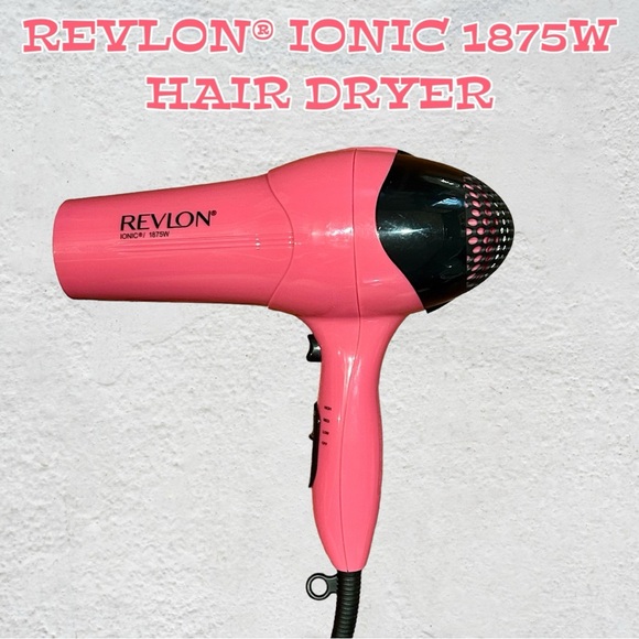 REVLON®️ IONIC 1875W HAIR DRYER, LIGHTWEIGHT, 3 TEMPS & COLD SHOT! EUC! - Picture 1 of 16
